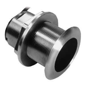 Stainless Steel Thru-hull Mount Transducer with Depth & Temperature (0 tilt) - Airmar SS60