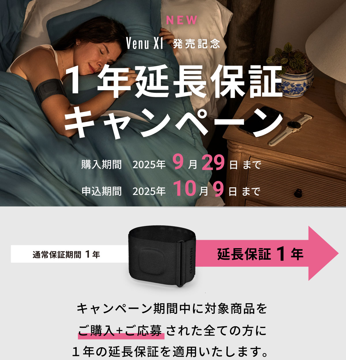 Index Sleep Monitor 延長保証キャンペーン