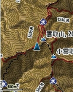 陰影付き地図表示