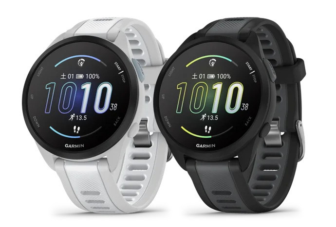 Forerunner 165 Black Gray, White Gray
