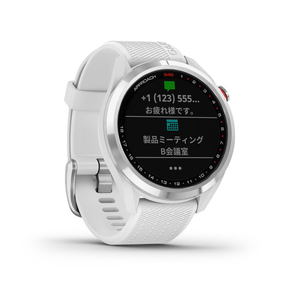 Approach S42 White/Silver | スマートウォッチ | Garmin 日本