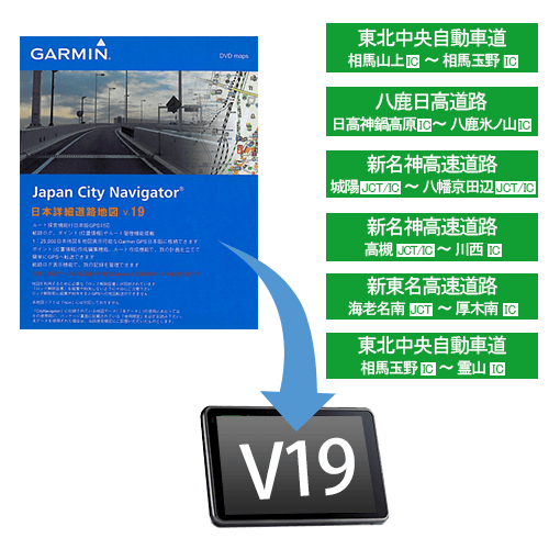 日本詳細道路地図(シティナビゲーター) Ver.19センドバック更新