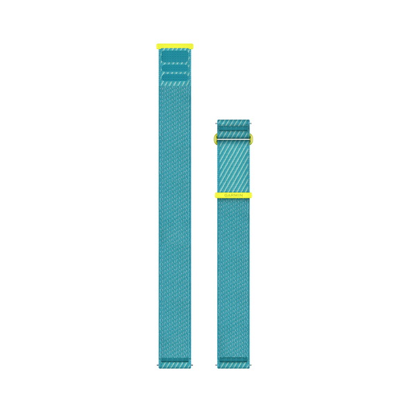 Quick Release バンド 22mm Nylon Yellow Turquoise | 製品 | Garmin 日本
