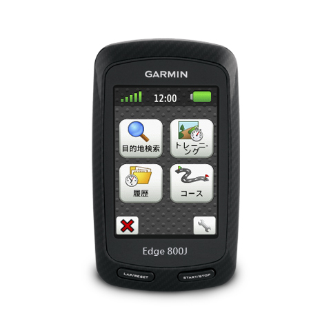 自転車Garmin edge 800j