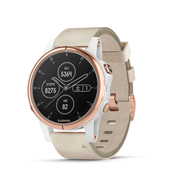 Garmin fenix 5s Plus Sapphire White