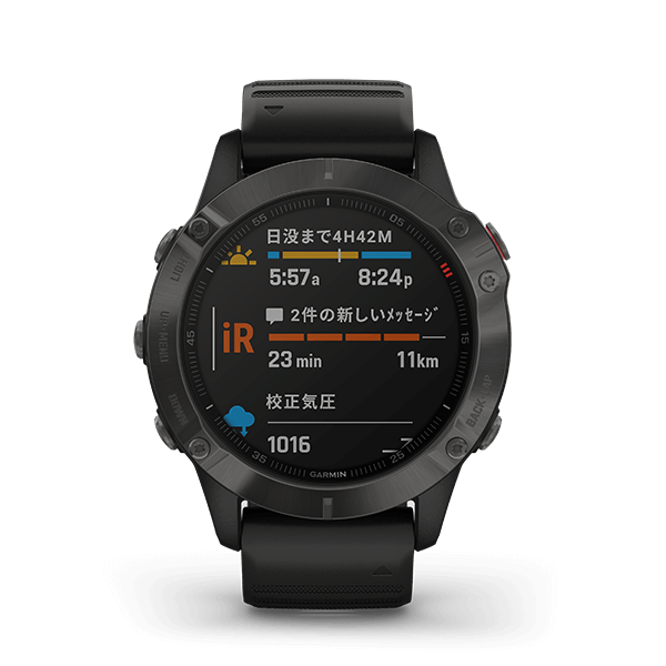 fēnix 6 Sapphire Black | スマートウォッチ | Garmin 日本