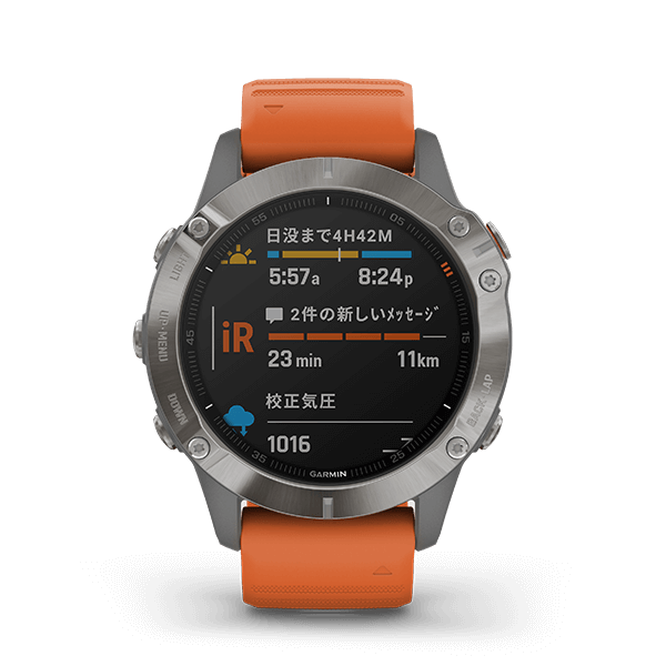 GARMIN fenix 6 Sapphire Ti Gray スマートウォッチ