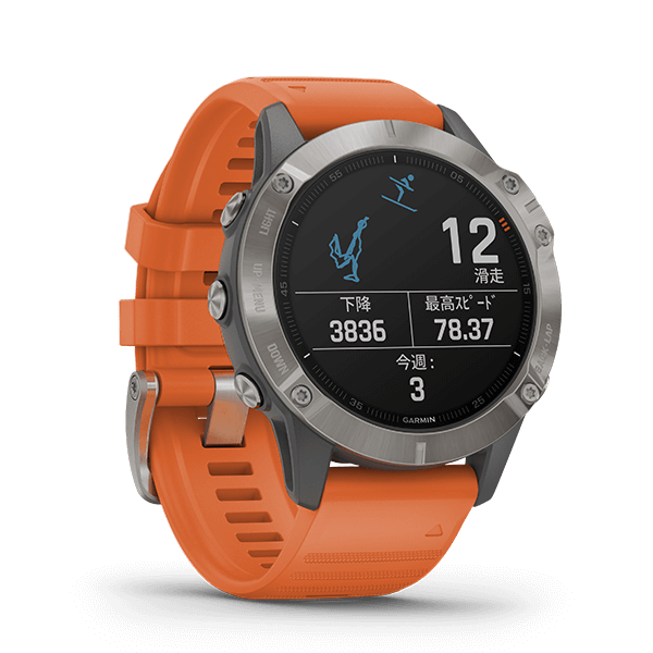 GARMIN fenix 6 Sapphire Ti Gray スマートウォッチ