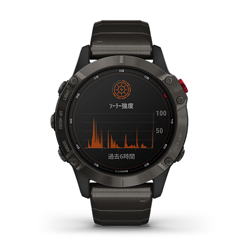 FENIX 6 PRO DUAL POWER Ti Carbon Gray 腕時計(デジタル) 時計 メンズ セール中