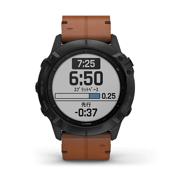 GARMIN FENIX 6X SAPPHIRE BLACK DLC LEAT…