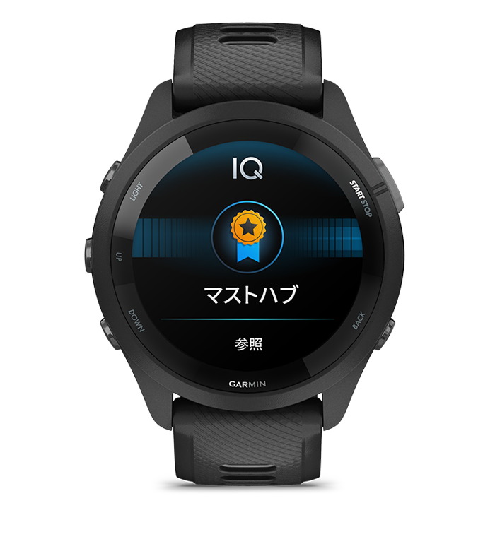 送料無料 通販 Forerunner265_black_front_CIQ.jpg スマートウォッチ本体
