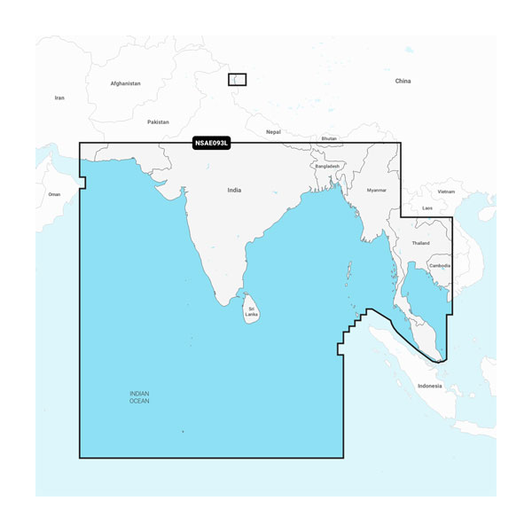 インド洋からタイ　航海地図