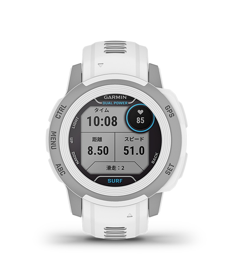 Instinct 2S Dual Power Surf Edition | ã¹ãã¼ãã¦ã©ãã | Garmin æ¥æ¬