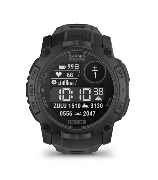 Instinct 3 Dual Power Tactical | スマートウォッチ | Garmin 日本