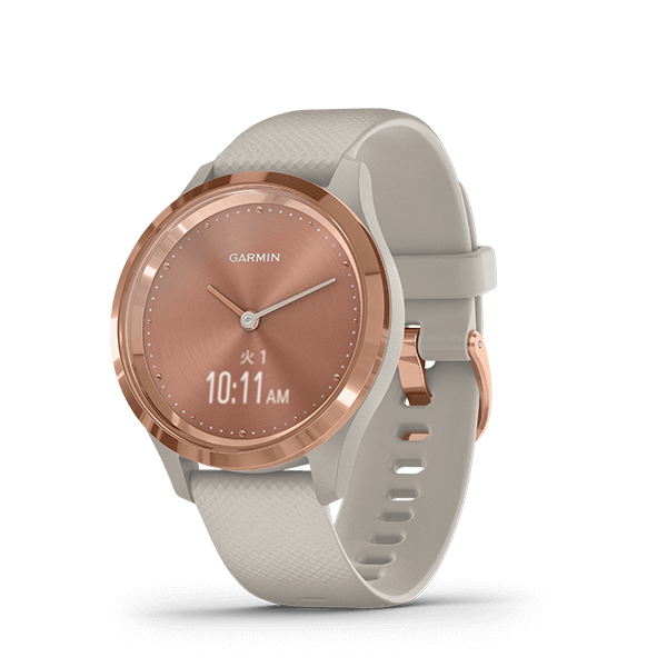 vívomove 3S Light Sand / Rose Gold | スマートウォッチ | Garmin 日本