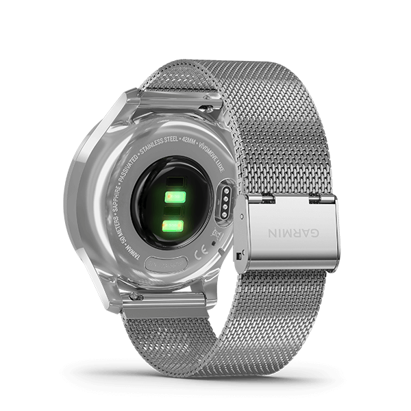 vívomove Luxe Silver Milanese | スマートウォッチ | Garmin 日本