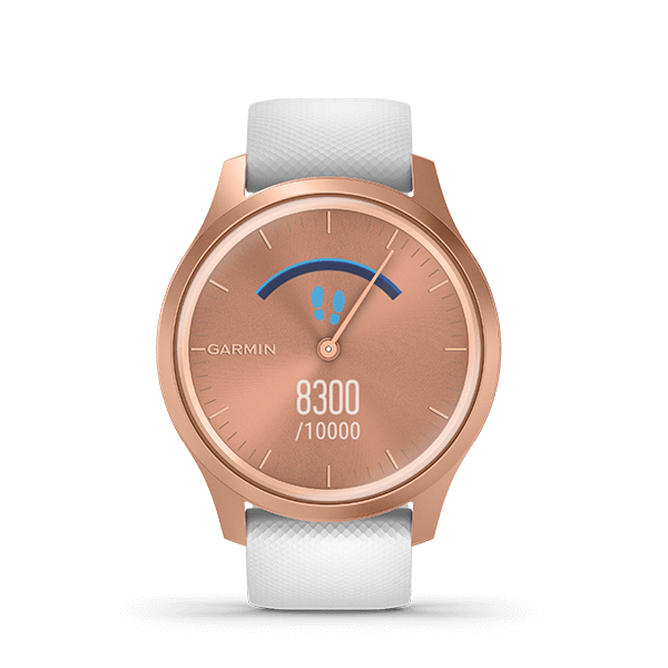 vívomove Style White / Rose Gold | スマートウォッチ | Garmin 日本