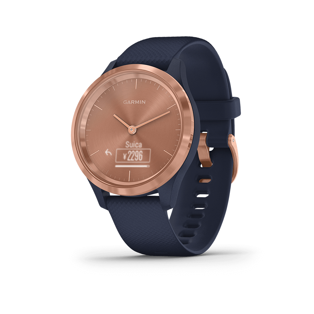 vívomove 3S Navy / Rose Gold | スマートウォッチ | Garmin 日本