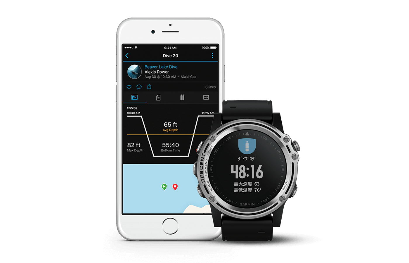 64%OFF!】 GODSPEED1 GARMIN ガーミン Descent Mk1 Ti GPS ダイビング