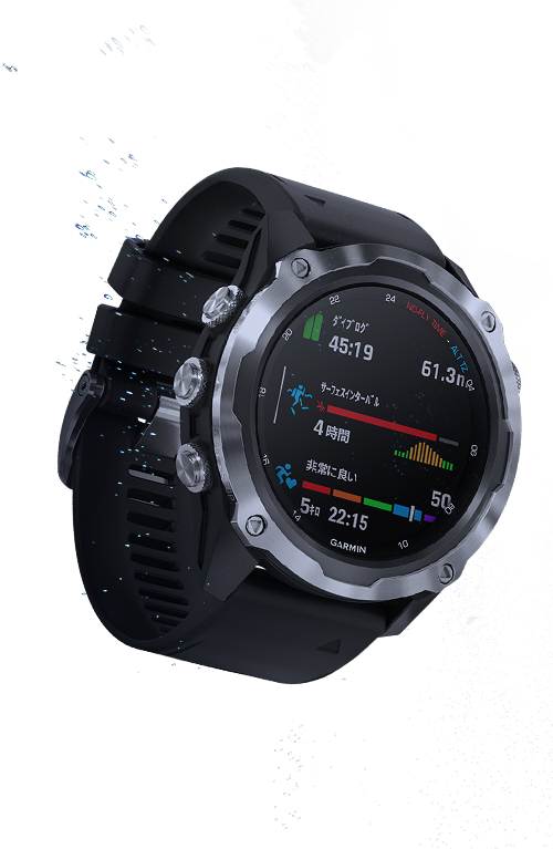 再再再..販 Garmin Descent Mk2 ウォッチスタイル ダイブコンピューター マルチスポーツ トレーニング スマート機能  ステンレススチール ブラック