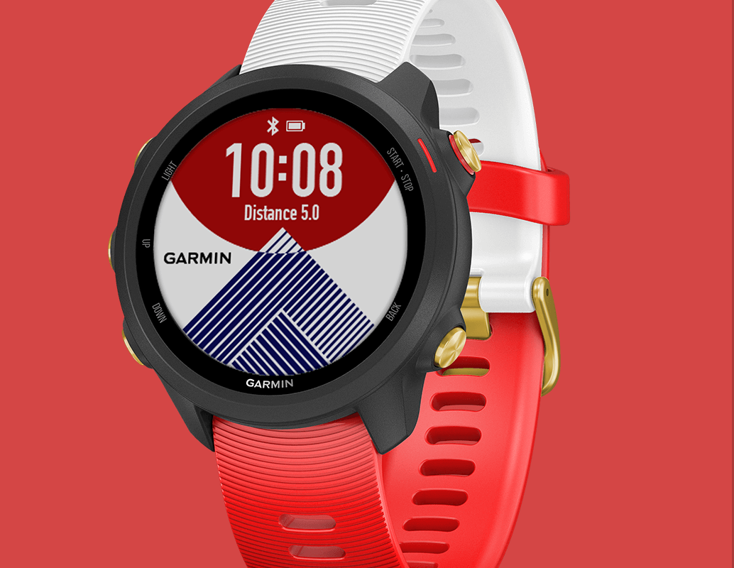 フィルムは貼られていませんGarmin forathlete 245 music