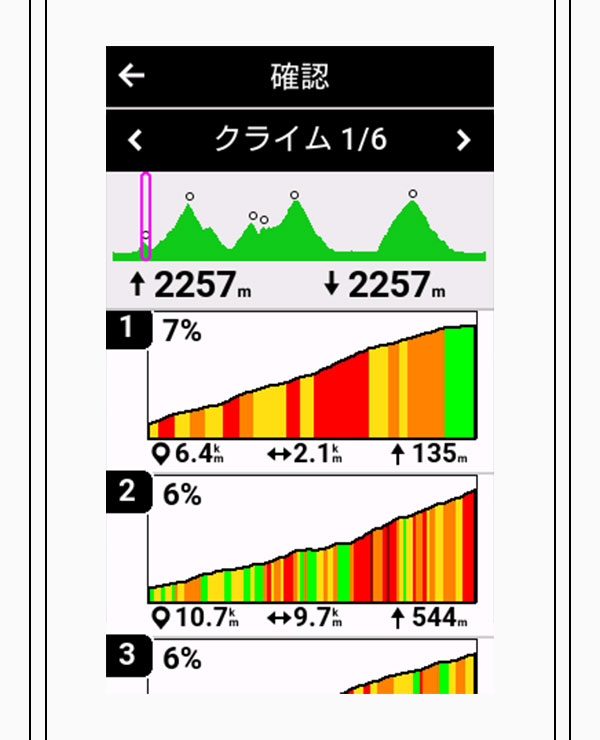 ClimbPro screen