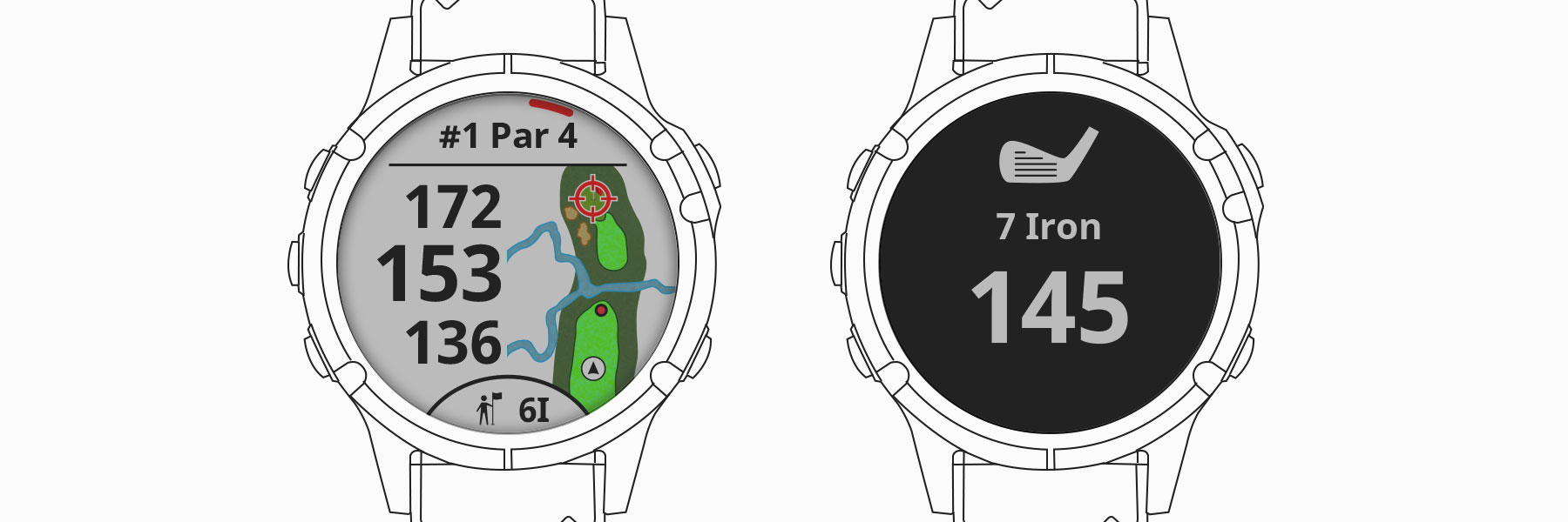 garmin golf distance