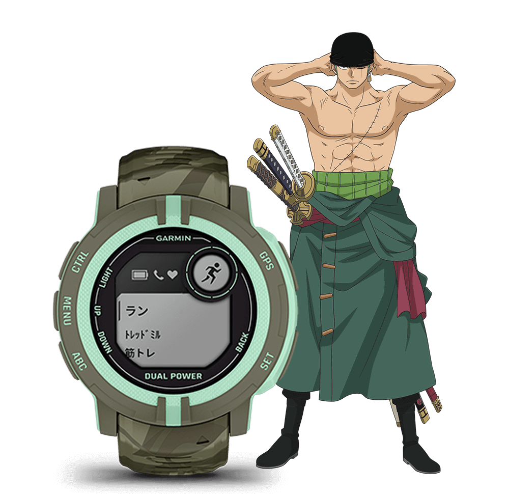 Instinct 2 Dual Power ONE PIECE | ワンピース特別仕様のタフネスGPS 