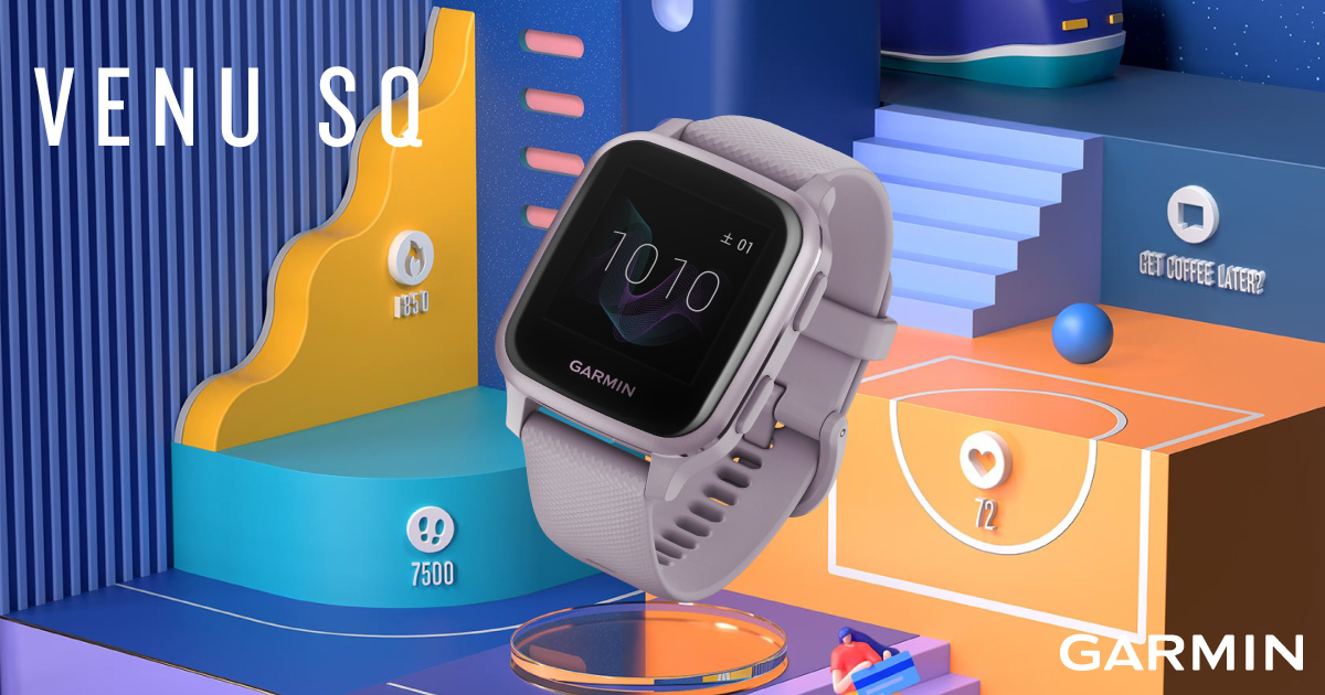 Venu Sq GPS スマートウォッチ | Garmin 日本