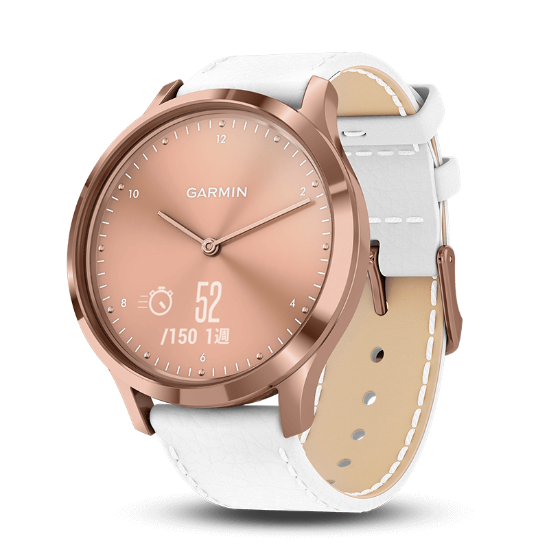 Rose Gold White Leatherd